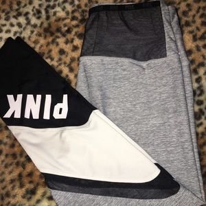 Pink leggings with mesh